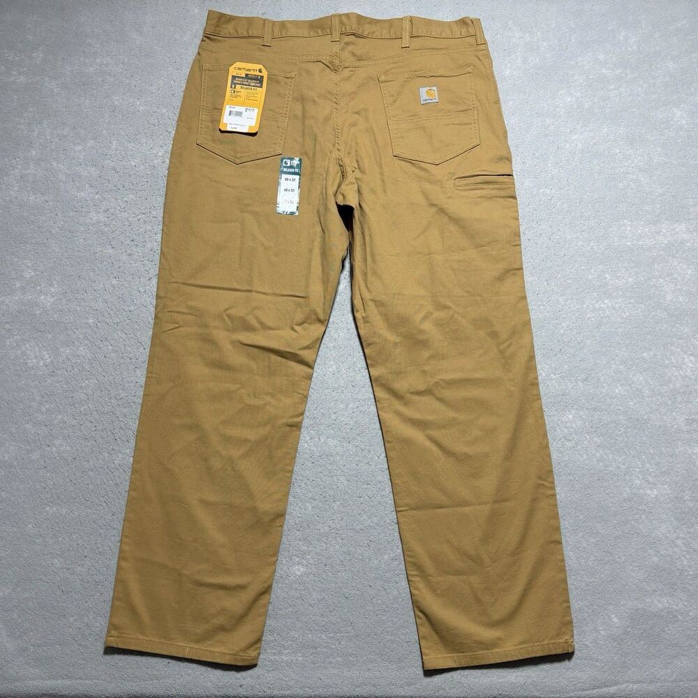 Carhartt Rugged Flex Relaxed Fit Canvas Pants Men’s 40x32 Brown BN 2517-M NEW!